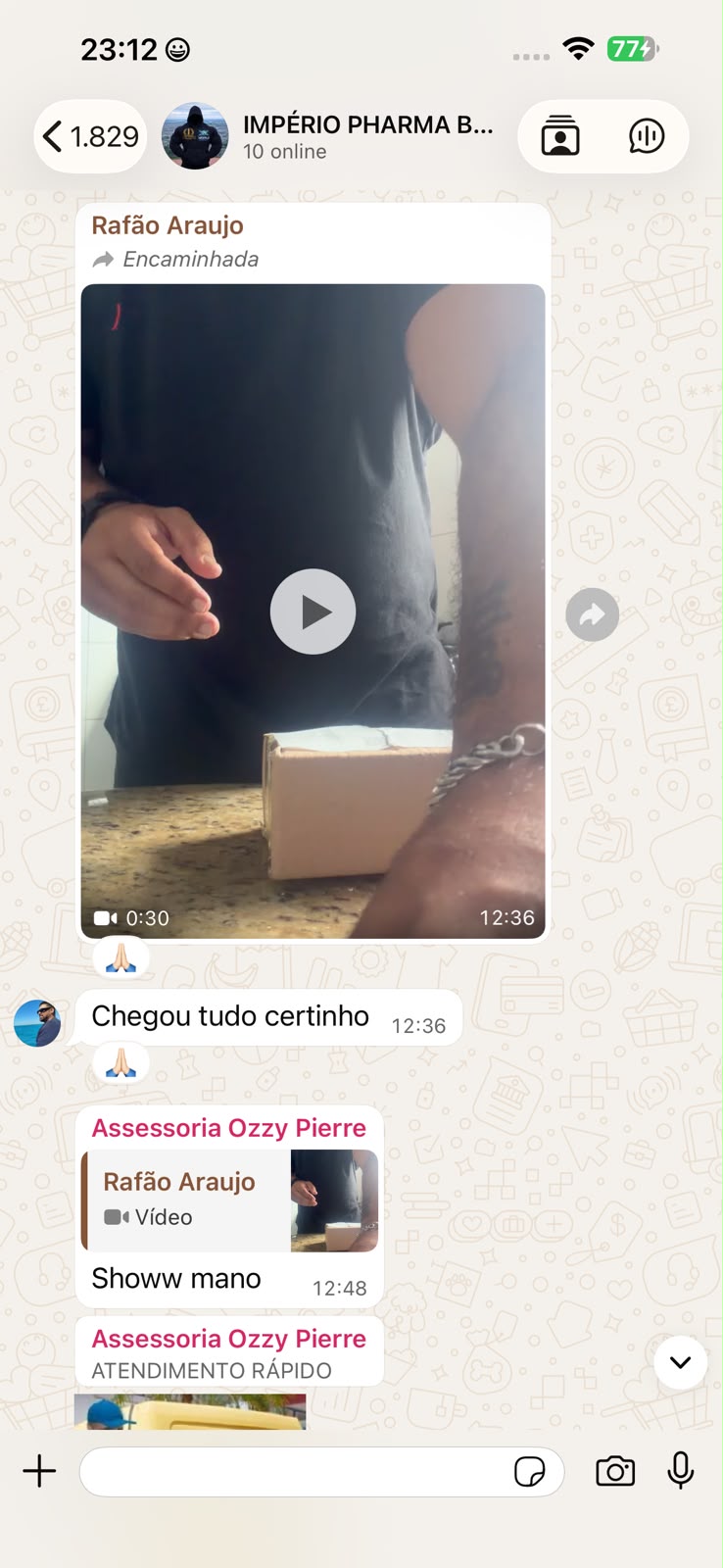 Depoimento de cliente